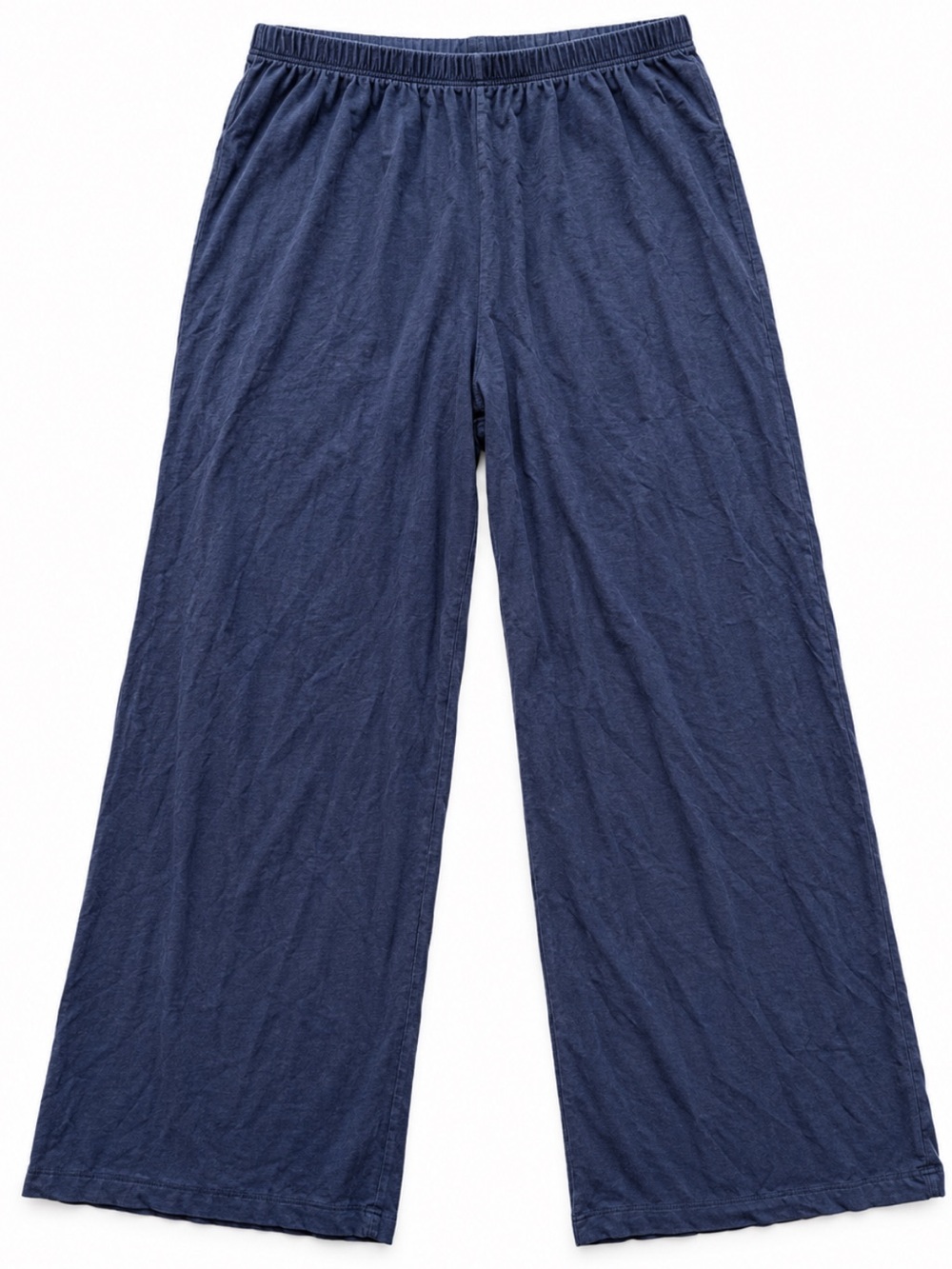 Leset lounge wide leg pants in navy blue
